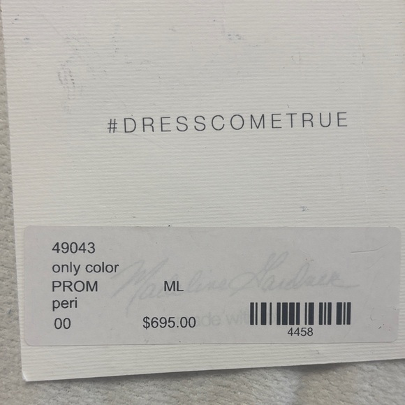 Elegant Lavender Strapless Prom Dress - Picture 7 of 8